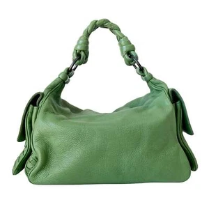 BOTTEGA VENETA Schultertasche grün Leder - Bild 1 von 23