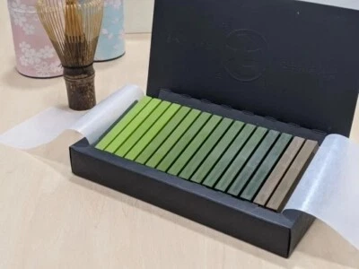 Comida japonesa Matcha chocolate mantequilla cacao caramelo dulce bocadillo premium NANAYA 72 g Foto 1 de 4