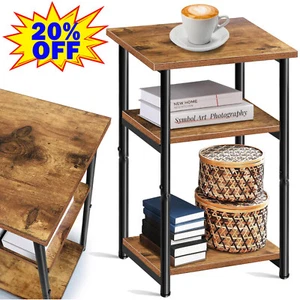 PRO. Narrow Side Table Slim Bedside Table Sofa End Table Nightstand 58CM Height - Picture 1 of 9