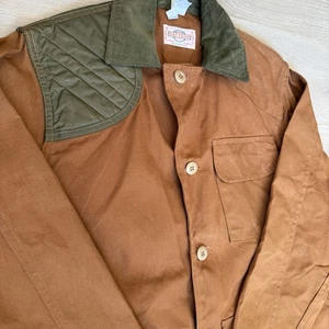 Vintage SafTBak Bird Hunting Shooting Jacket Brown Contrast Corduroy Men's Sz M - Picture 1 of 12