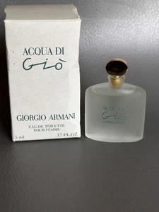 GIORGIO ARMANI ACQUA DI GIO POUR FEMME EAU DE TOILETTE SPLASH 5ML MINIATURE - Imagen 1 de 5