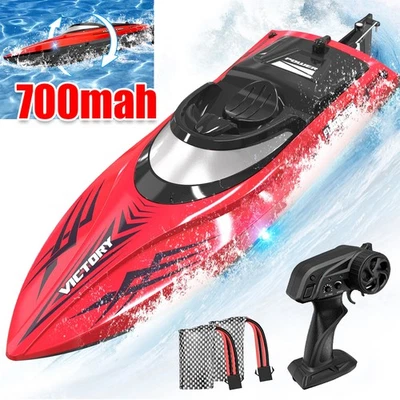 Fernbedienungsboot RC Speedboot Rennboot RC Schiff Automatische Gierkorrektur - Bild 1 von 4