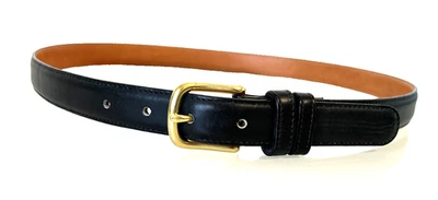 90s COACH Leather Belt 6600 Size 36 Black Solid Brass Buckle Made USA VGUC - image 1 of 4