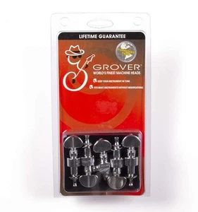 Grover 121C5 Planetary Geared Banjo Pegs. Set of 5, Chrome with metal buttons - Picture 1 of 1