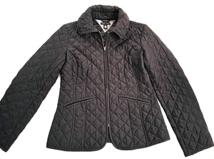 Tommy Hilfiger giacca trapuntata nera leggera full zip donna taglia media - Foto 1 di 11