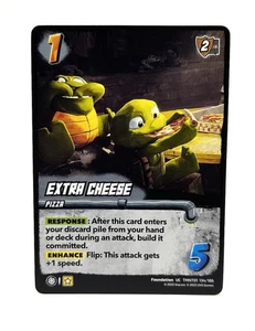 Juego de cartas coleccionables Tortugas Ninja Adolescentes Mutantes Extra Cheese 134/186 UniVersus UC - Imagen 1 de 2