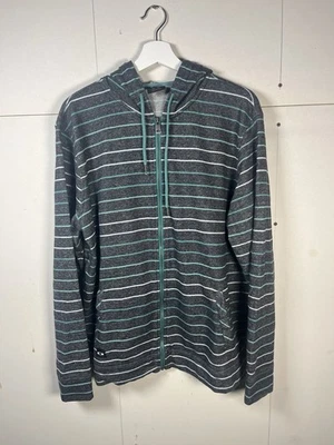 Chaqueta con Capucha Oakley Para Hombres Talla XL Azul Rayas Mezcla de Algodón Cremallera Patinador Infusión Foto 1 de 4