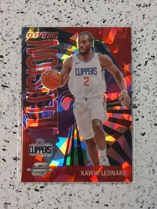 2023-24 Contenders Optic Kawhi Leonard Illusion Red Cracked Ice Prizm /175 - Picture 1 of 2