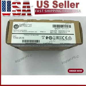 New  AB 1769-IA16 CompactLogix 16 Pt 120VAC D/I Module 1769IA16 US Free Tax - Picture 1 of 5