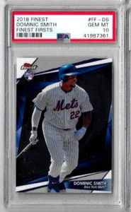 2018 Finest Dominic Smith Finest Firsts PSA 10 RC - Picture 1 of 2