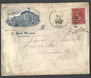DATIERT 1899 COVER PERU IL ST BEDE COLLEGE - Bild 1 von 1