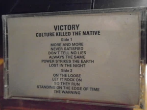 SEALED PROMO Victory CASSETTE TAPE Culture Killed the Native ACCEPT Saxon metal - Picture 1 of 2