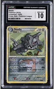 2010 Steelix Pokemon Unleased 24/95 Cross Holo CGC 10 - Picture 1 of 2
