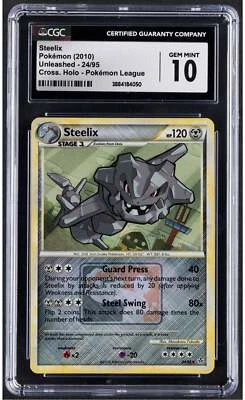 2010 Steelix Pokemon Unleased 24/95 Cross Holo CGC 10 - Image 1 of 2