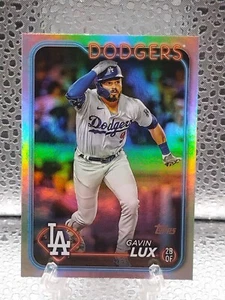 Gavin Lux Dodgers Rainbow Foil 519 2024 Topps Series 2 - Picture 1 of 2