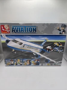 LS-13 Sluban Aviation Building Blocks Plane M38-B0366 (New) - Picture 1 of 20