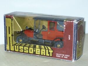 RUSSO-BALT S 24/30 Landole 1910 dark Red - 1/43 USSR 1987 w. original box