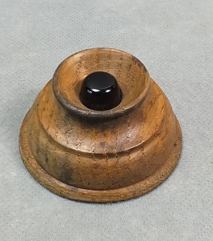 Vintage VICTORIAN Wood Carved ELECTRICAL DOORBELL Cover