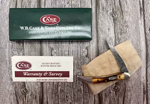 MINT Case XX USA 2008 Stag 510096 DAM Tiny Toothpick Knife Raindrop Damascus - Picture 1 of 8