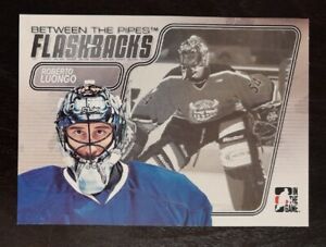 2007 - 2008 ITG Between The Pipes Roberto Luongo Flashbacks #FB-08 Hockey Card