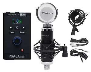 Presonus Revelator io44 USB Audio Recording Interface Mixer/Effects+Microphone - Picture 1 of 12