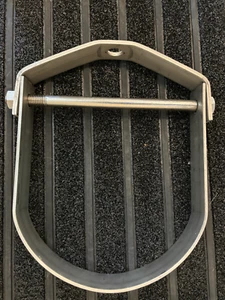 8” STAINLESS STEEL CLEVIS HANGER PIPE HANGERS T 304 E 11 USA MADE FAST SHIP - Picture 1 of 5