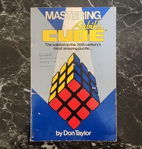 Rubik’s Cube Mastering Book 20th Century's Most Amazing Puzzle Don Taylor 1981 - Picture 1 of 19