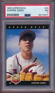 Upper Deck Chipper Jones #24 1993 ¡PSA 7!! - Imagen 1 de 2