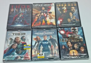 6x Marvel Movie Lot | DVD | Neu/Versiegelt| Iron Man, Thor, Captain America - Bild 1 von 11