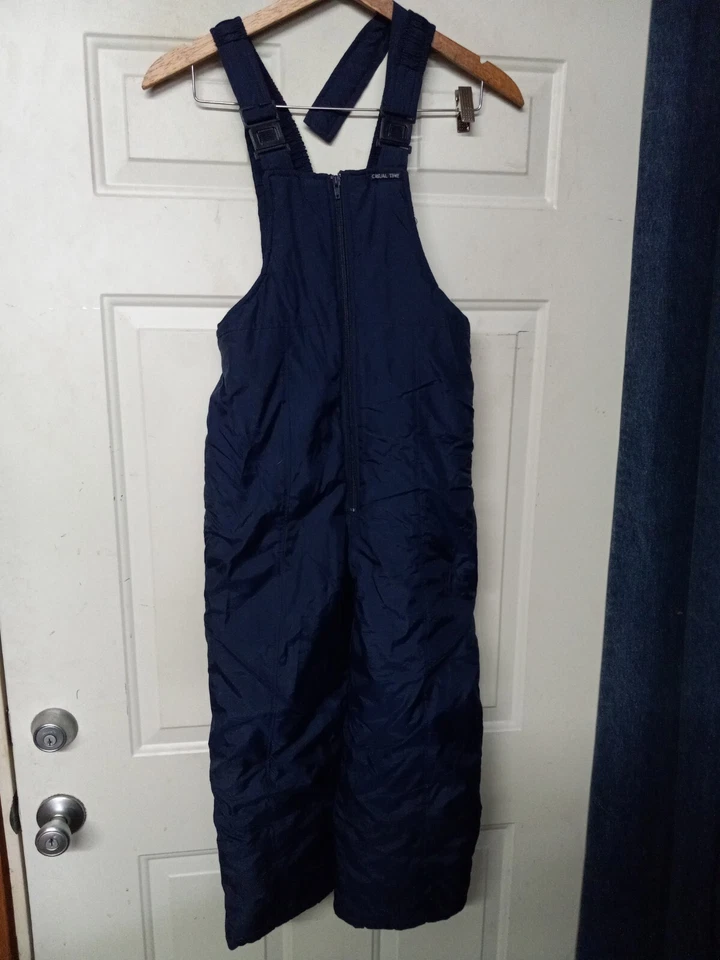 Casual Time Boys Bib Ski Snow Overalls Pants Size 10 Black - Image 1 of 3