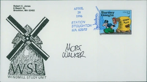 Mort Walker Cartoonist Signed First Day Issue Cover FDC JSA Authenticated Cover