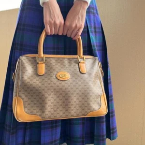 Gucci Pvc Leather Handbag Beige Medium Women From Japan - Picture 1 of 11