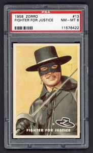 1958 Zorro Fighter For Justice #13 PSA 8 NM-MT Only 2 Higher Guy Williams - Bild 1 von 2