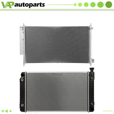 For 1996-1997 GMC P3500 Aluminum Radiator & AC Condenser Cooling Assembly Foto 1 de 4