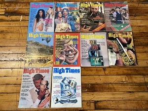Vintage High Times Magazin Jahre 1978 1979 1980 Lot 10 Ausgaben - Bild 1 von 12