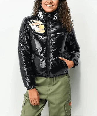Members Only x Space Jam High Shine Puffer Jacket - Black Size M - Image 1 of 4