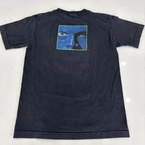 T-shirt gruppo uomo blu vintage uomo piccola nera Chicago musica arte musicale - Foto 1 di 6