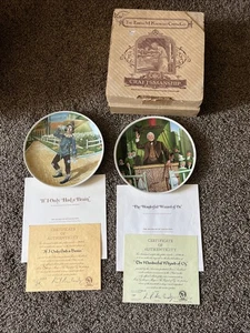 Placas de coleccionista vintage Knowles China WIZARD OF OZ edición limitada certificado de autenticidad y cajas - Imagen 1 de 6