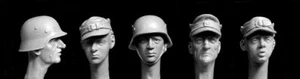 Hornet WW2 5 German Heads Last Ditch Volkssturm HGH27 1:35th unbemalter Bausatz - Bild 1 von 1