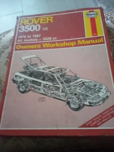 Rover 3500 V8 Haynes Owners Workshop Manual 1976 to 1987 All models 3528cc - Picture 1 of 1
