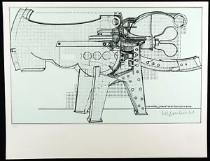 "Luginbühl Punch..." Serigraphie Bernhard LUGINBÜHL (1929-2011 SUI) handsigniert - Bild 1 von 3