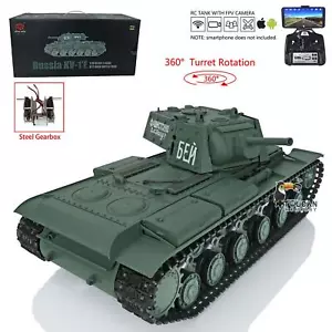 1/16 HengLong 7.0 KV-1 RTR IR BB RC Tank 3878 360° Turret Steel Gearbox FPV - Picture 1 of 12