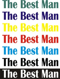 THE BEST MAN / Hierro / Transferencia de prensa de calor / Fiesta de boda / Vacaciones / CIERVO - Imagen 1 de 5