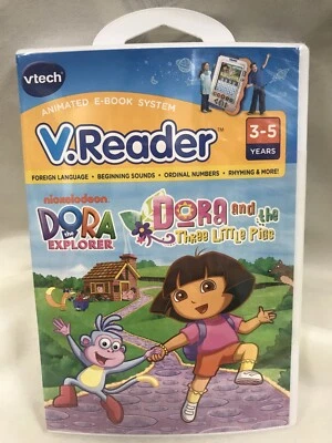 VTECH V.Reader Dora the Explorer Dora and the Three Little Pigs BRAND NEW! - Image 1 of 2