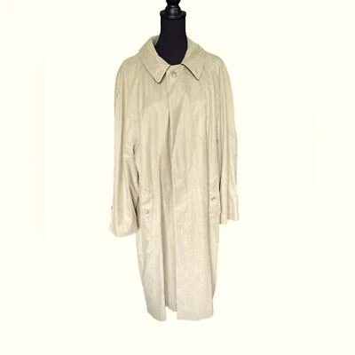 Gabardina para hombre LAUREN Ralph Lauren caqui abrigo de lluvia con forro de lana, talla 44R Foto 1 de 4