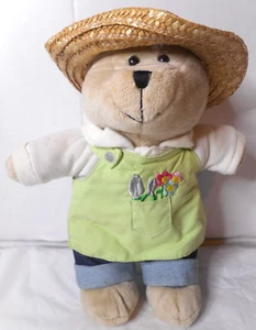 Starbucks Barista Coffee 2006 10" Bear Spring Gardener 47ª edición traje de peluche - Imagen 1 de 14