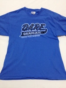 Seltenes DARE Blue To Resist Drugs and Violence D.A.R.E T-Shirt Medium - Bild 1 von 3