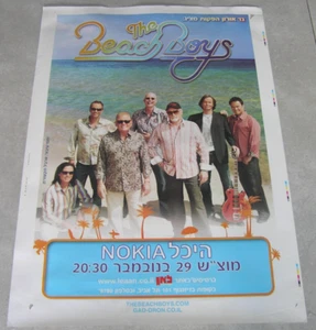 THE BEACH BOYS Live In Israel: November 29,2014 Original Promo Rare POSTER 70x50 - Picture 1 of 1