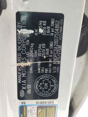 Used Rack and Pinion Assembly fits: 2013 Kia Sportage Power Rack and Pinion elec Foto 1 de 4