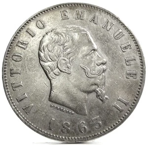 Savoia-Regno d'Italia (VITT.Emanuele II) 2 L.-Stemma 1863 Torino - Picture 1 of 5
